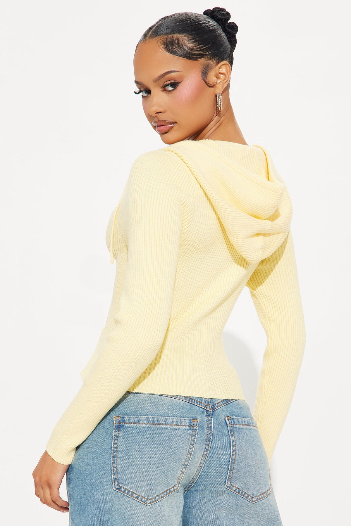 The Cutest Ribbed Sweater - Yellow