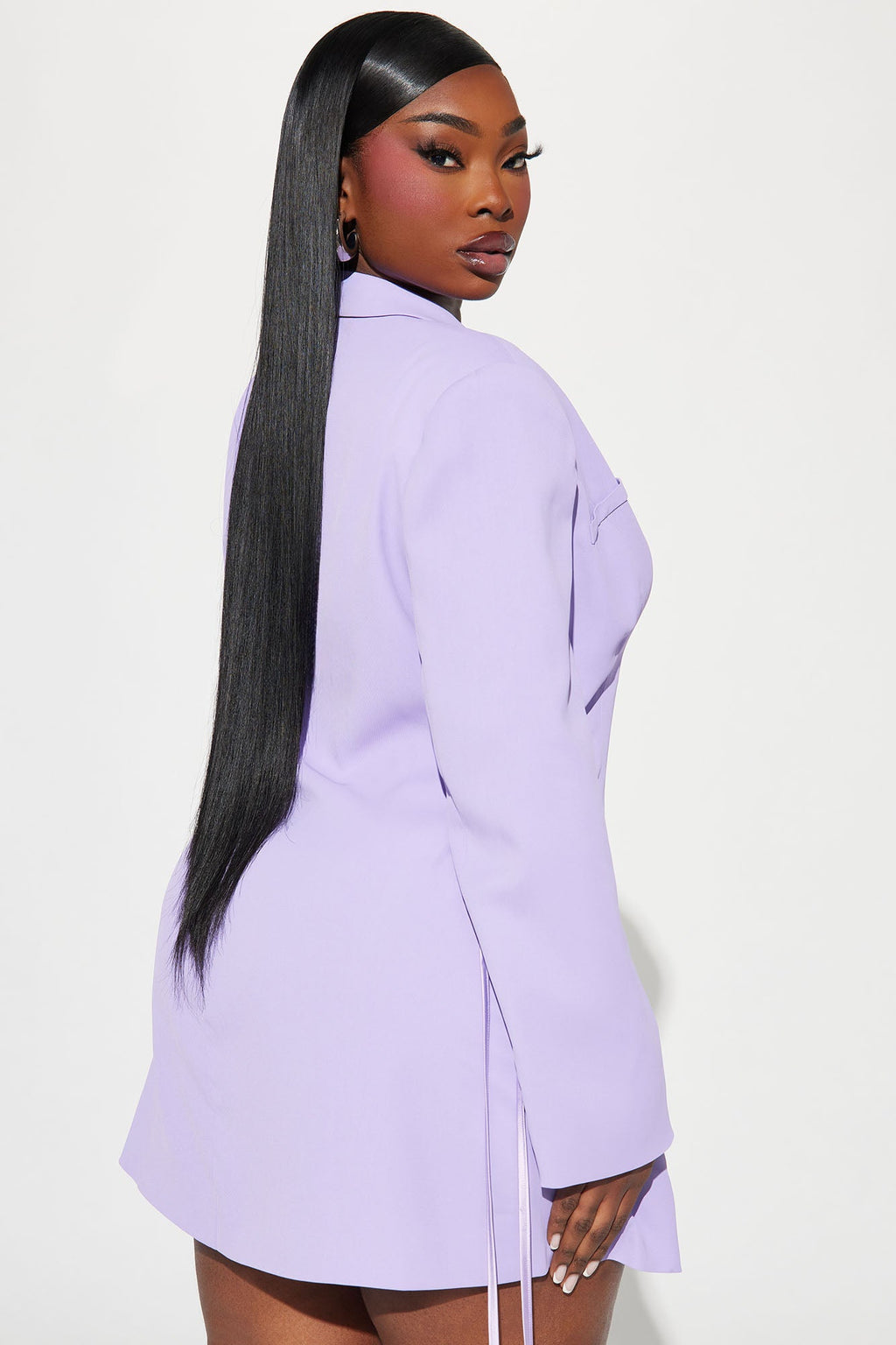 Jade Blazer Mini Dress - Purple