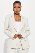 Breaking Even Blazer - Cream