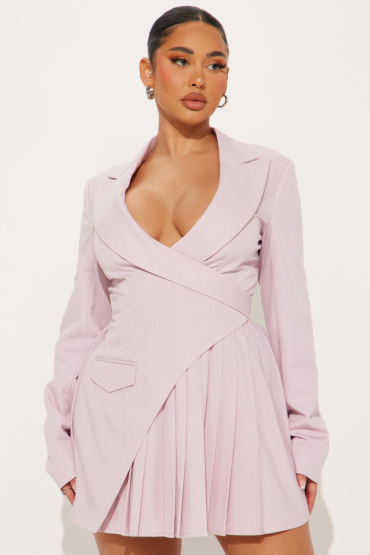Delani Mini Blazer Dress - Pink
