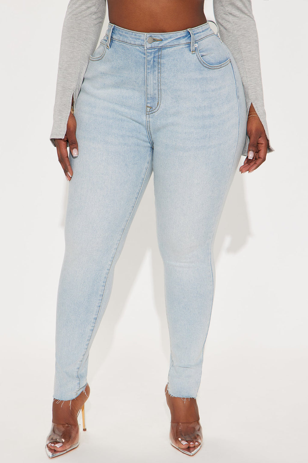 In My Prime High Waist Skinny Jeans - Light Wash