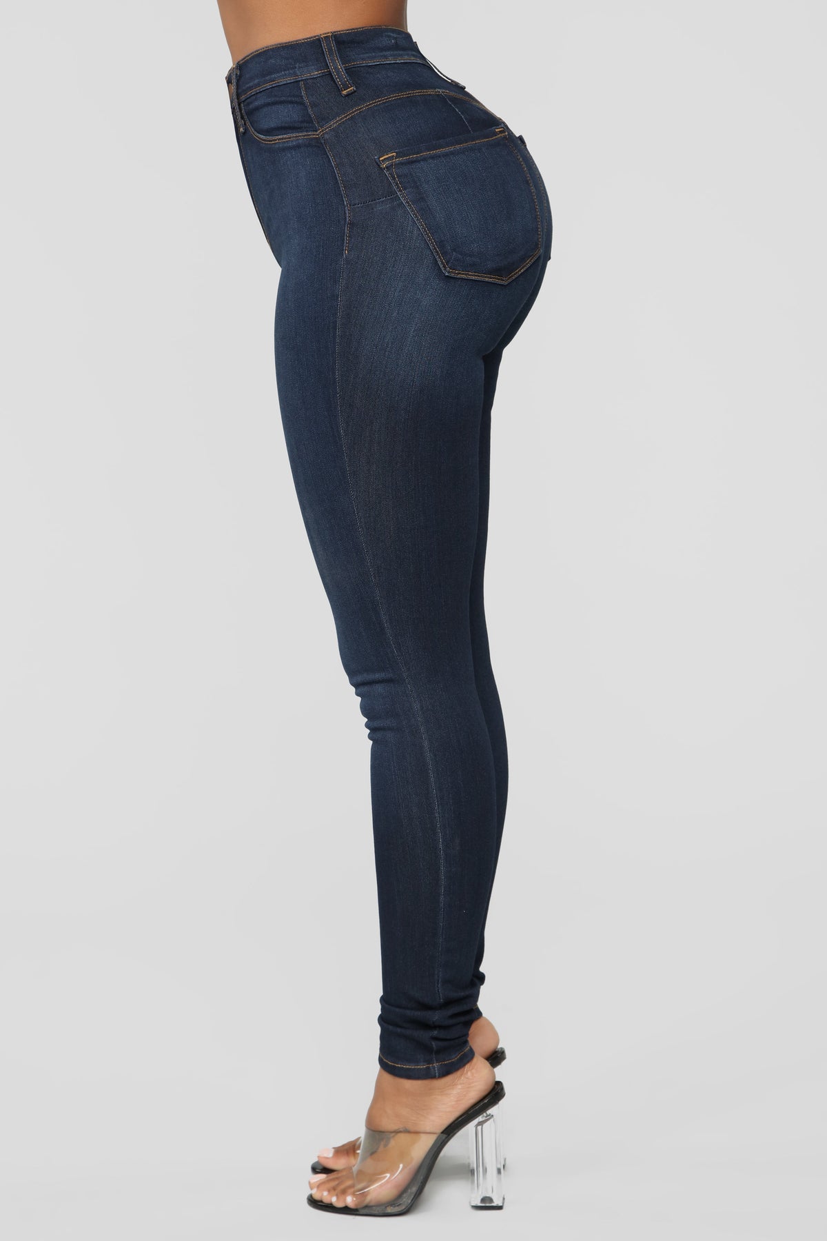Classic Beauty Booty Lifter Skinny Jeans - Dark Denim