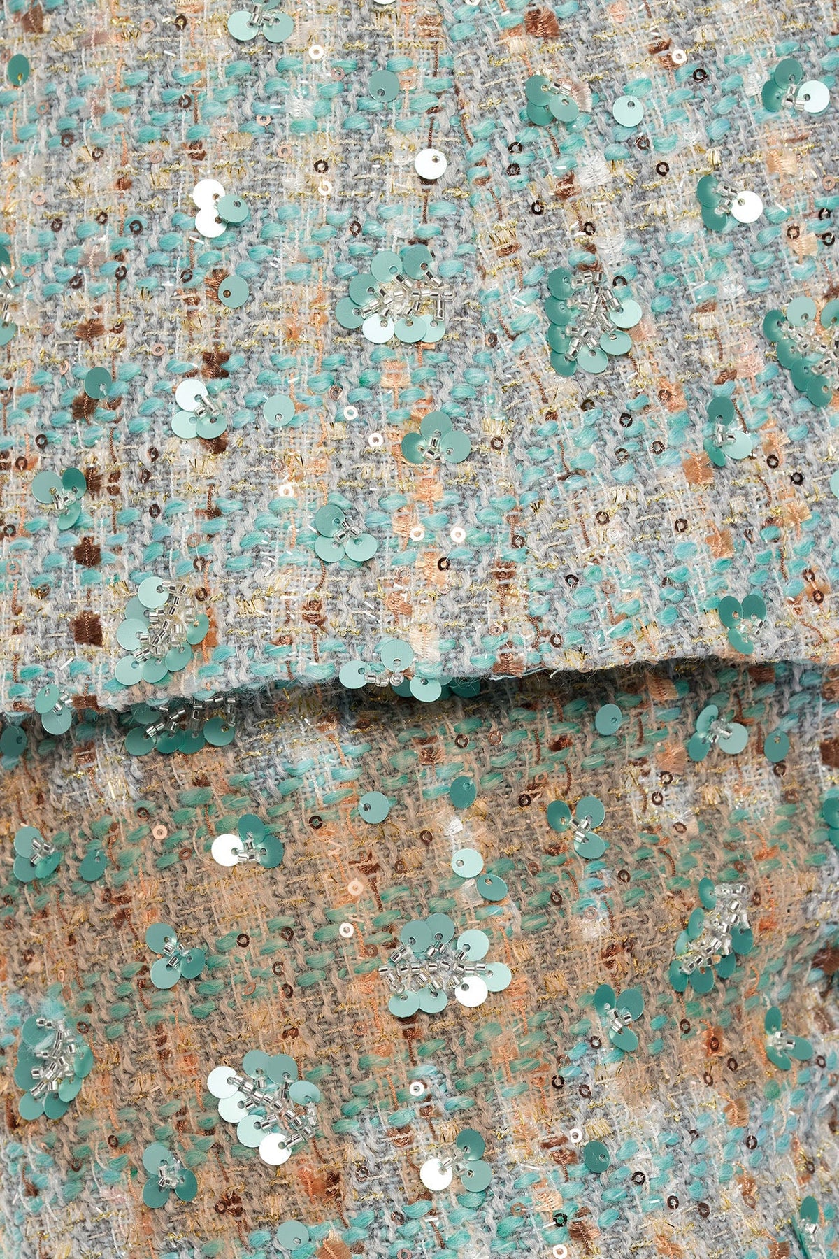 Maeve Embellished Tweed Short Set - Mint