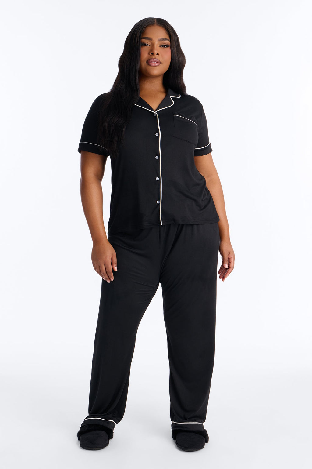 Hit Snooze PJ Pant Set - Black