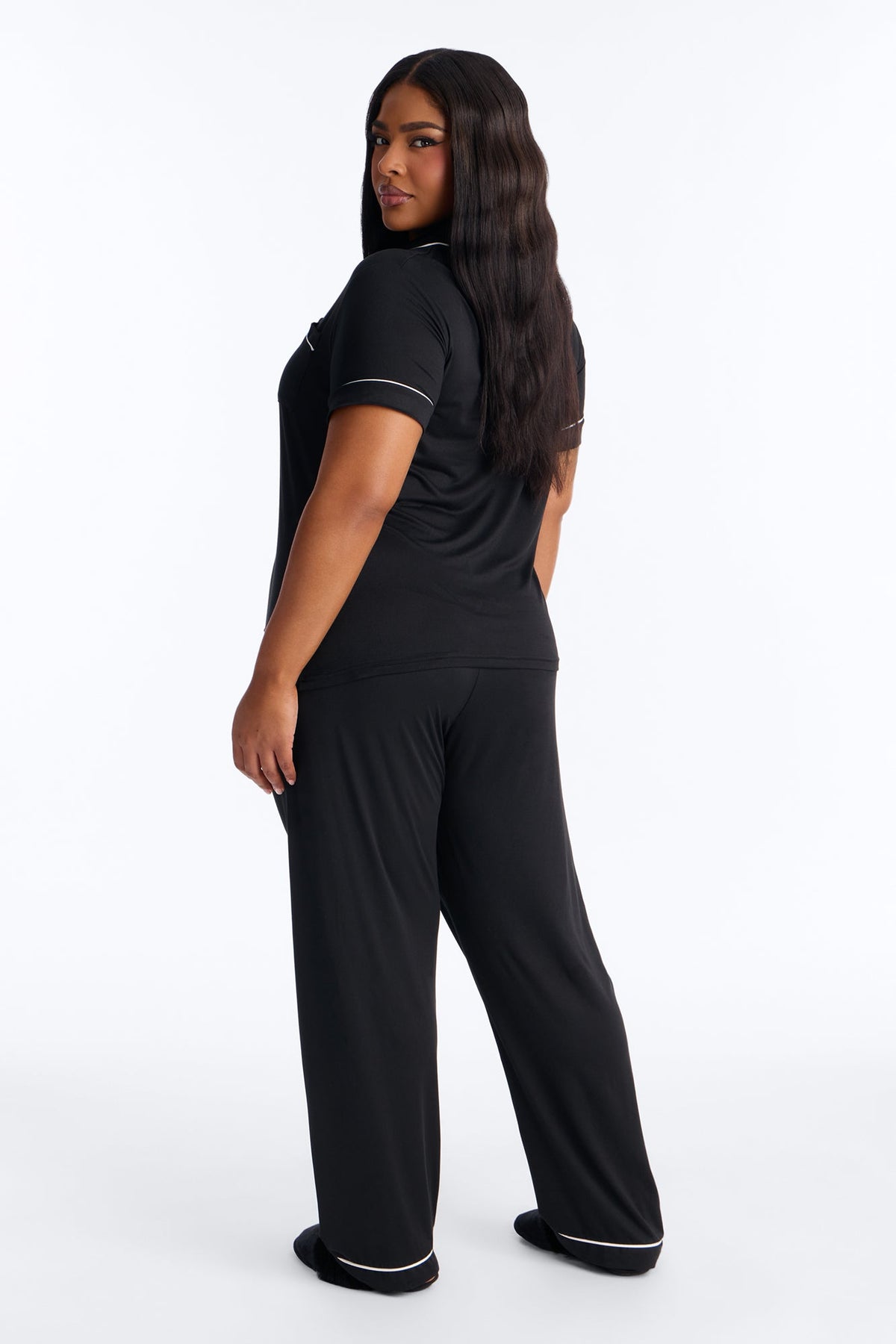 Hit Snooze PJ Pant Set - Black