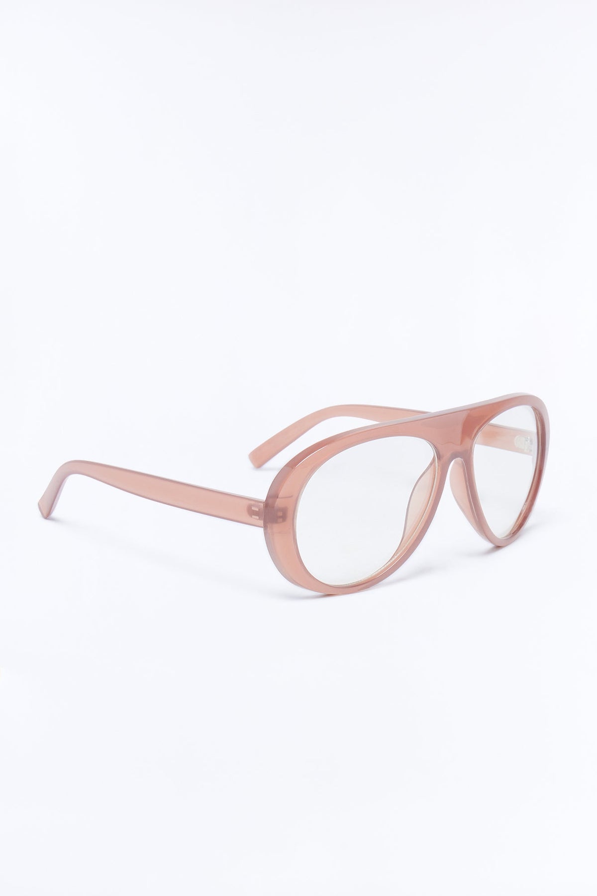 Rose View Glasses - Clear/Nude