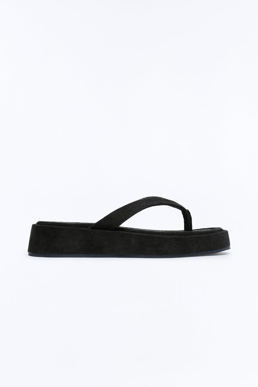 Riley Square Toe Flip Fops - Black