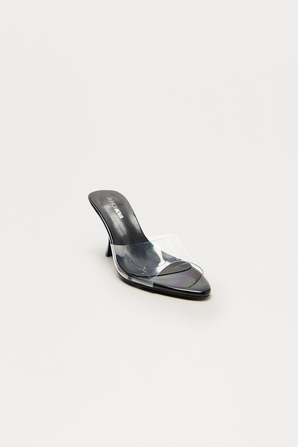 Midnight Clear PVC Mules - Black