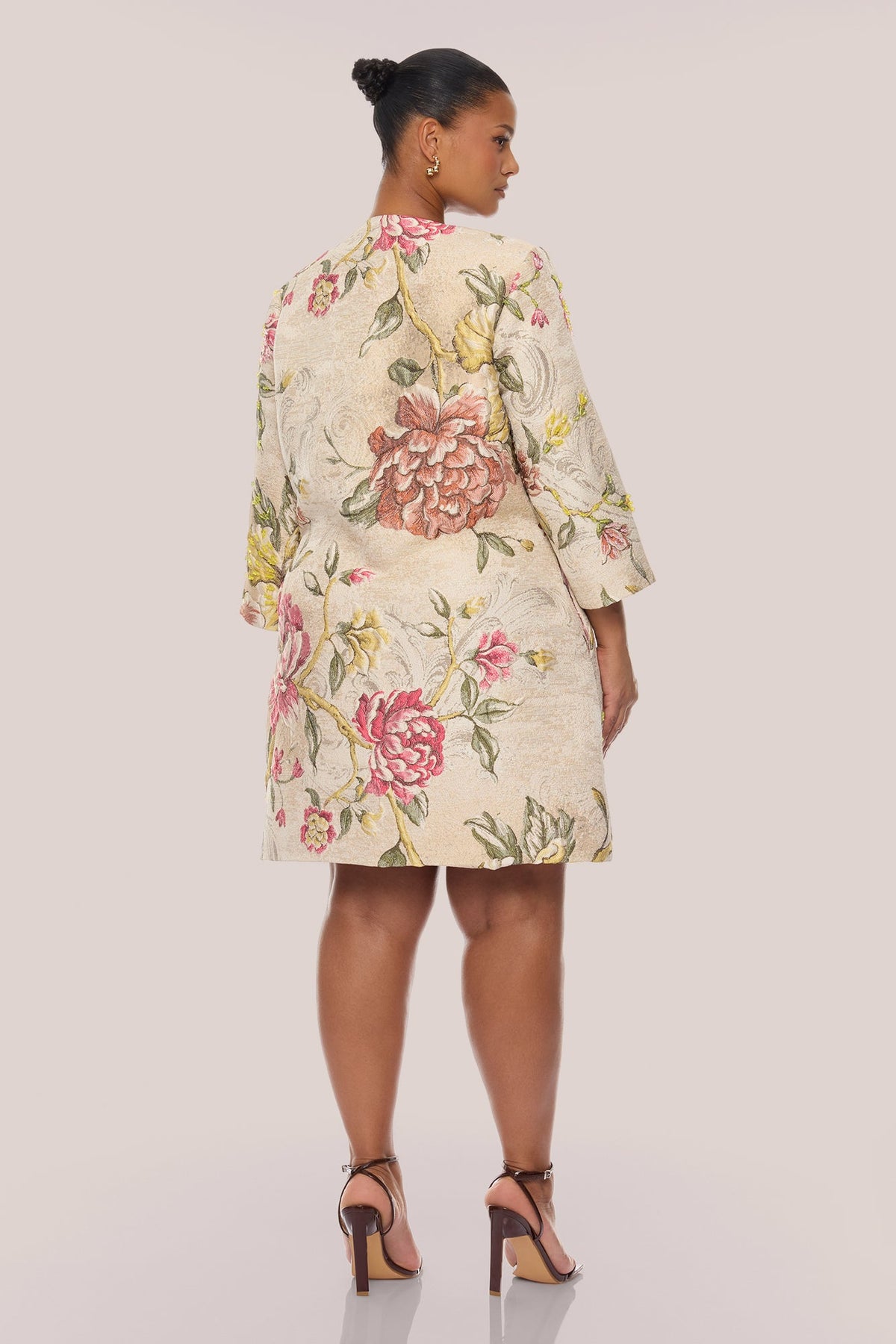 Riannon Jacquard Jacket - Taupe