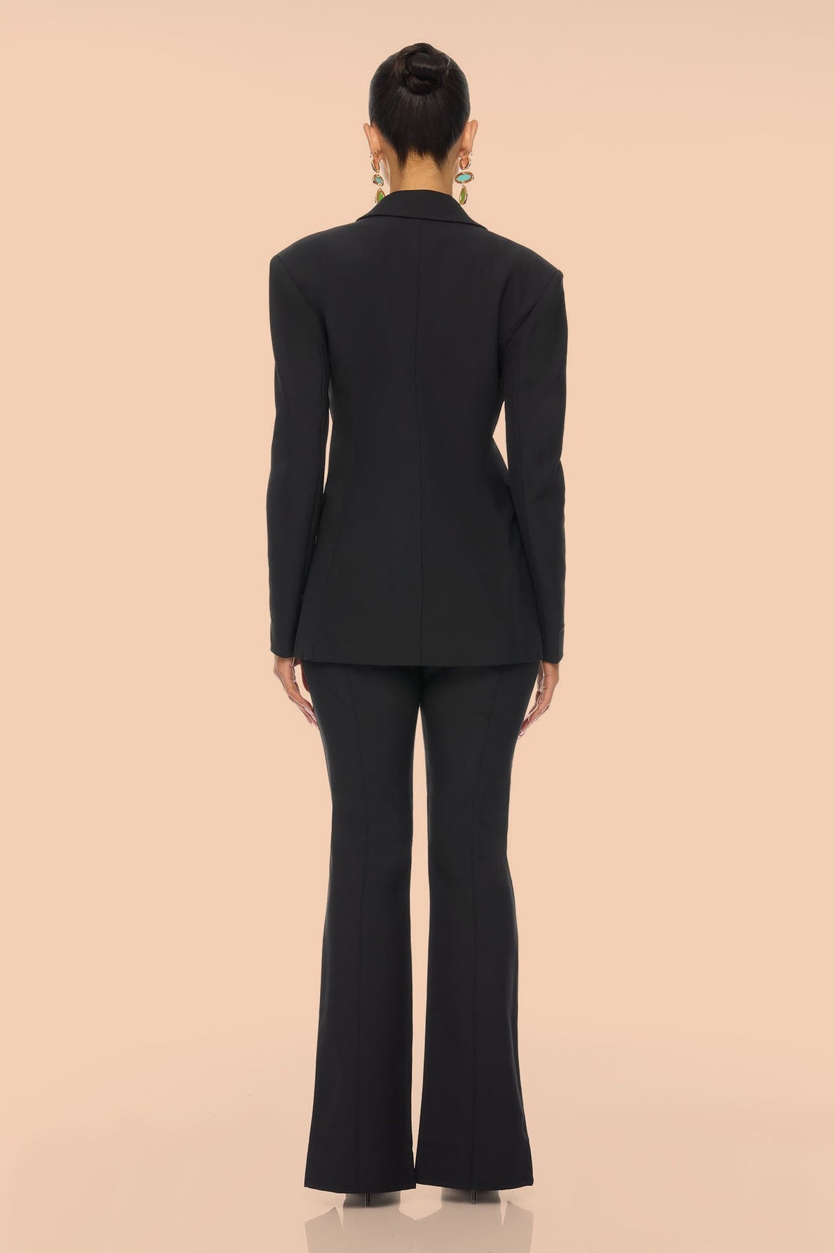 Daphne Blazer Pant Set - Black