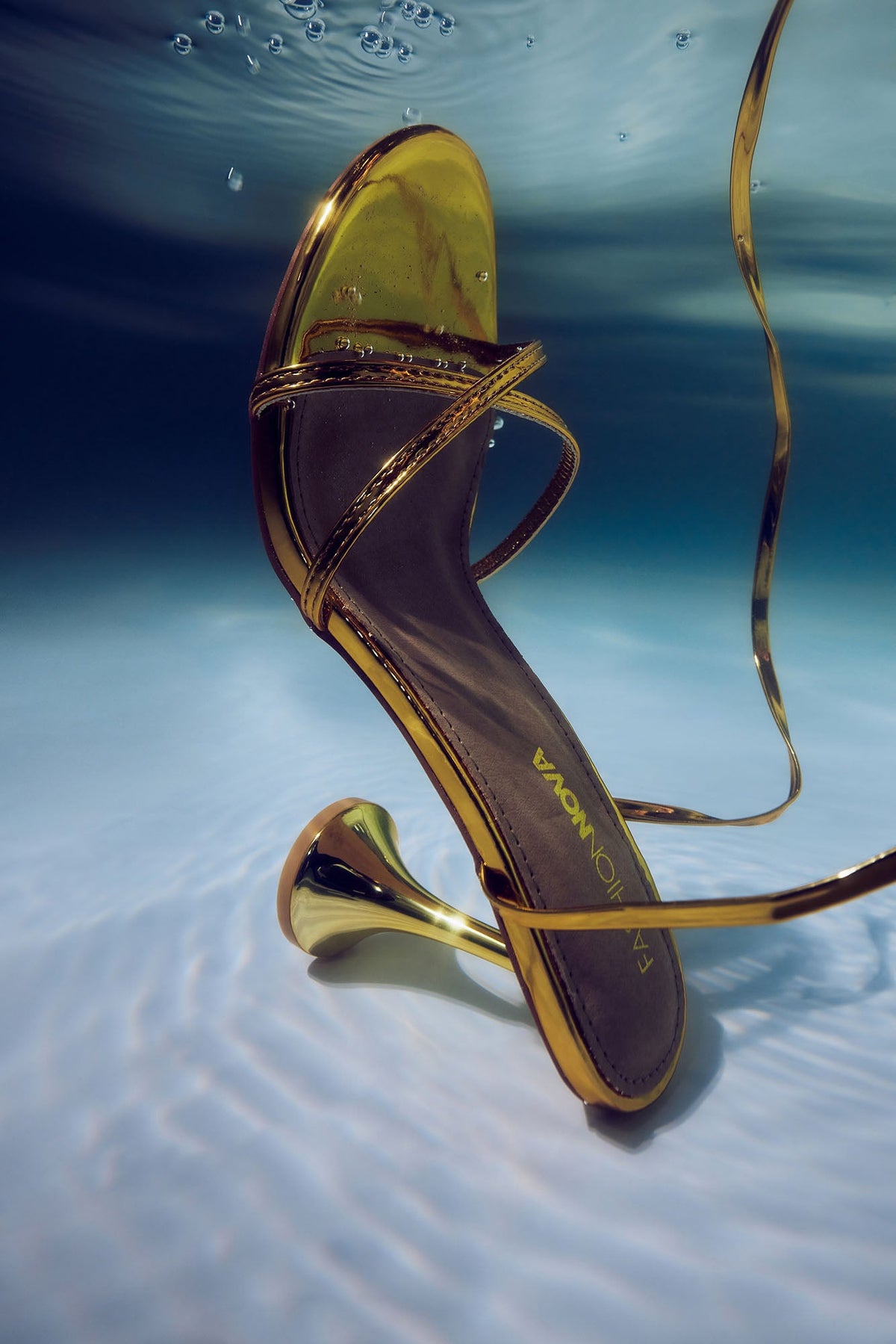 Blind Love Wrap Up Heels - Gold