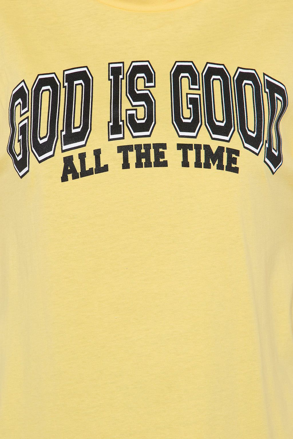 God Is Good Oversized Tee - Yellow