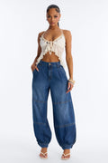 St. Augustine Linen Blend Jogger Jeans - Dark Wash