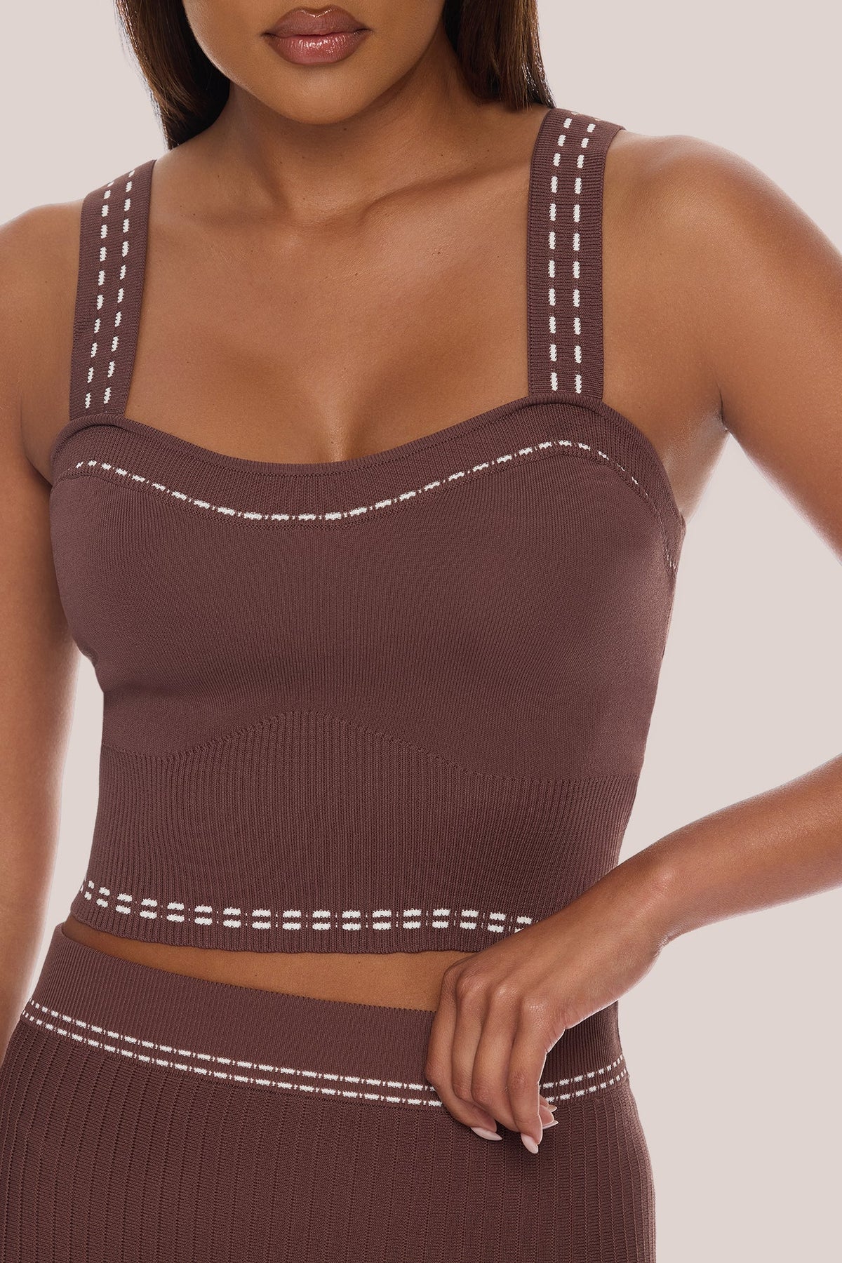 Weekend Dreaming Skirt Set - Brown