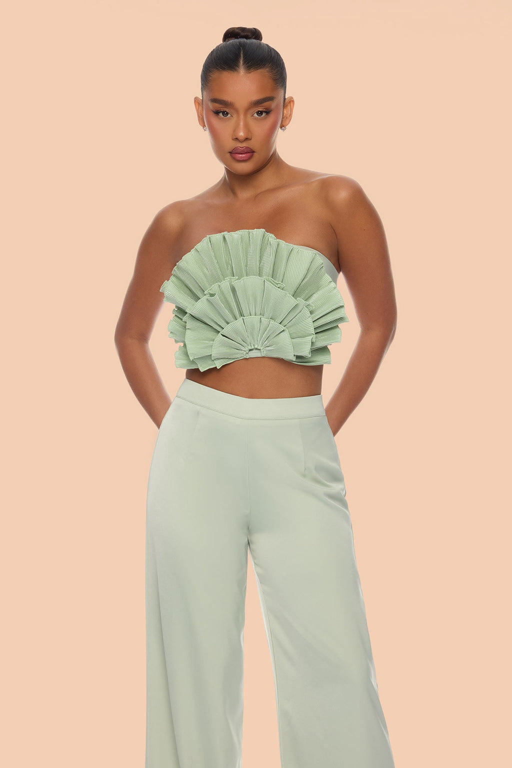 Coast To Coast Pant Set - Sage
