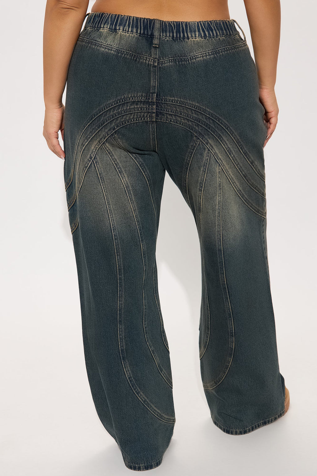Copenhagen Non Stretch Tinted Wide Leg Jean - Dark Wash