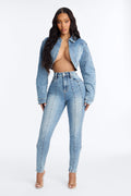 All Access High Rise Skinny Jeans - Medium Wash