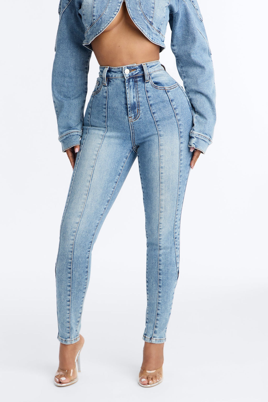 All Access High Rise Skinny Jeans - Medium Wash