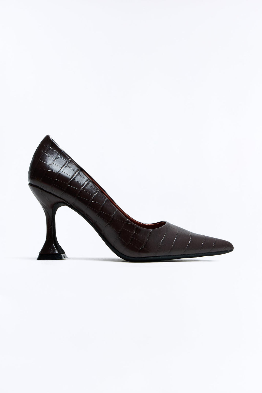 Marlowe Croc Pumps - Brown