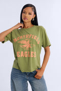 Eagles Athletic Oversized Tee - Olive