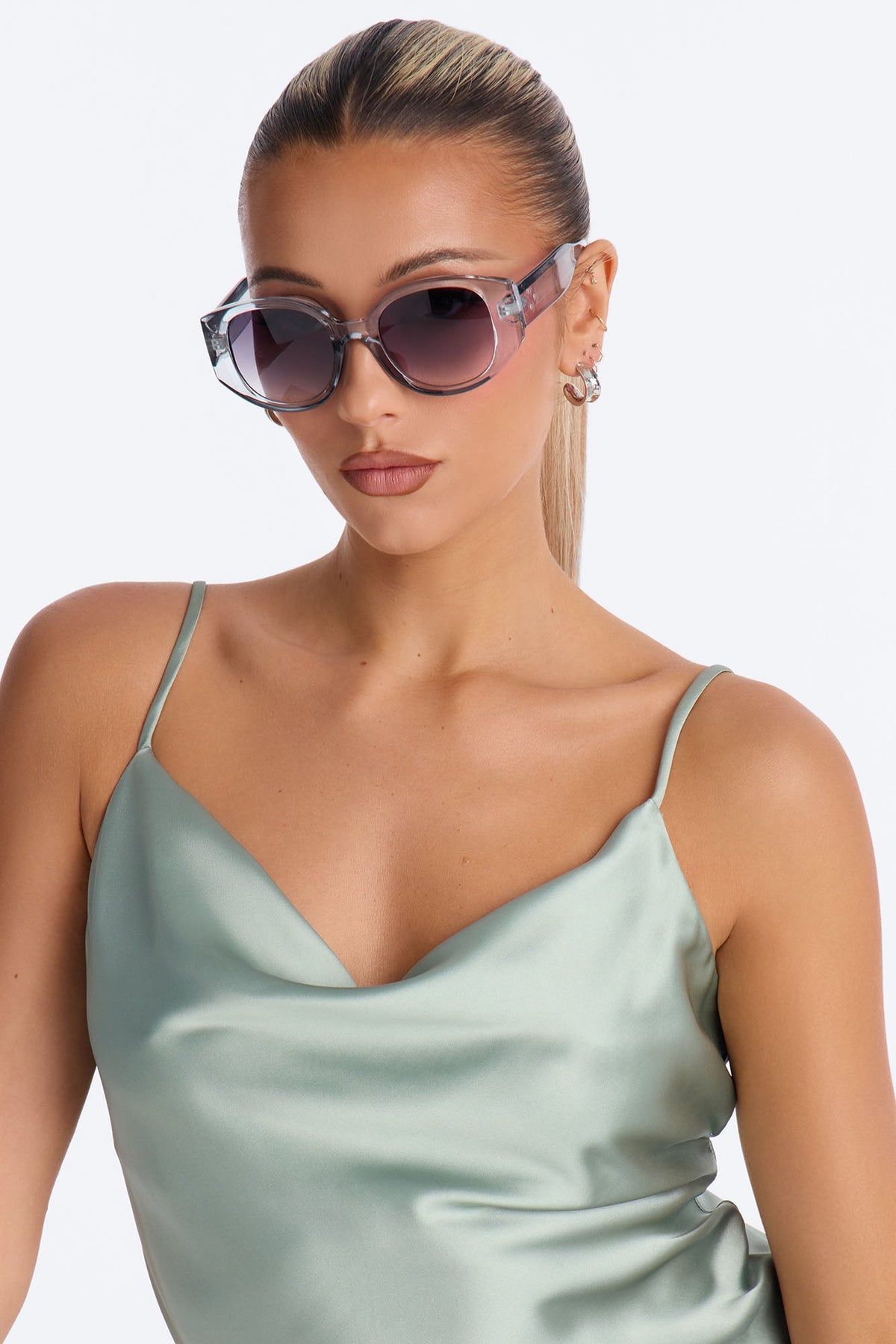 Hit Me Up Sunglasses - Grey