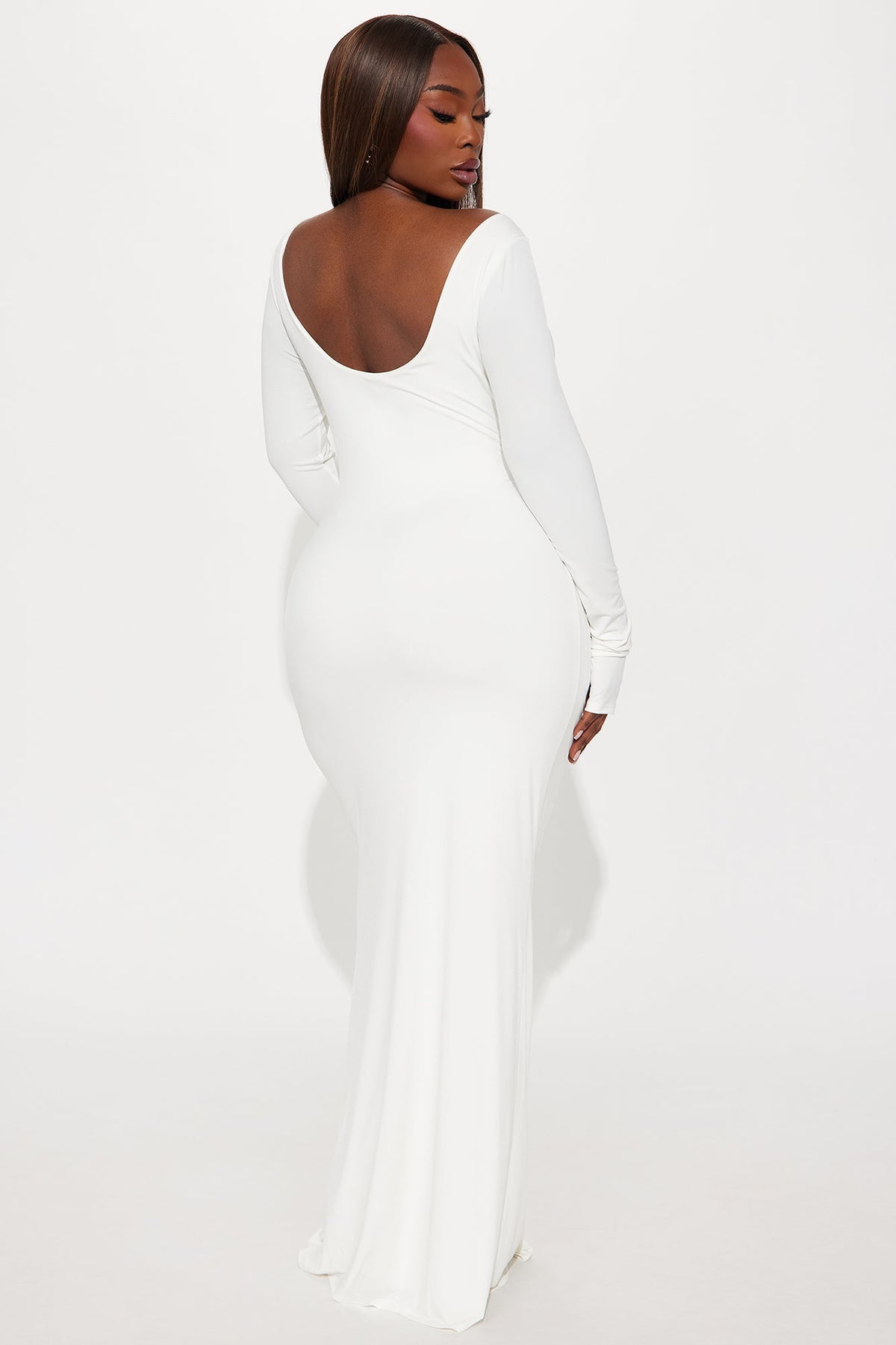 Eloise Boat Neck Maxi Dress - White