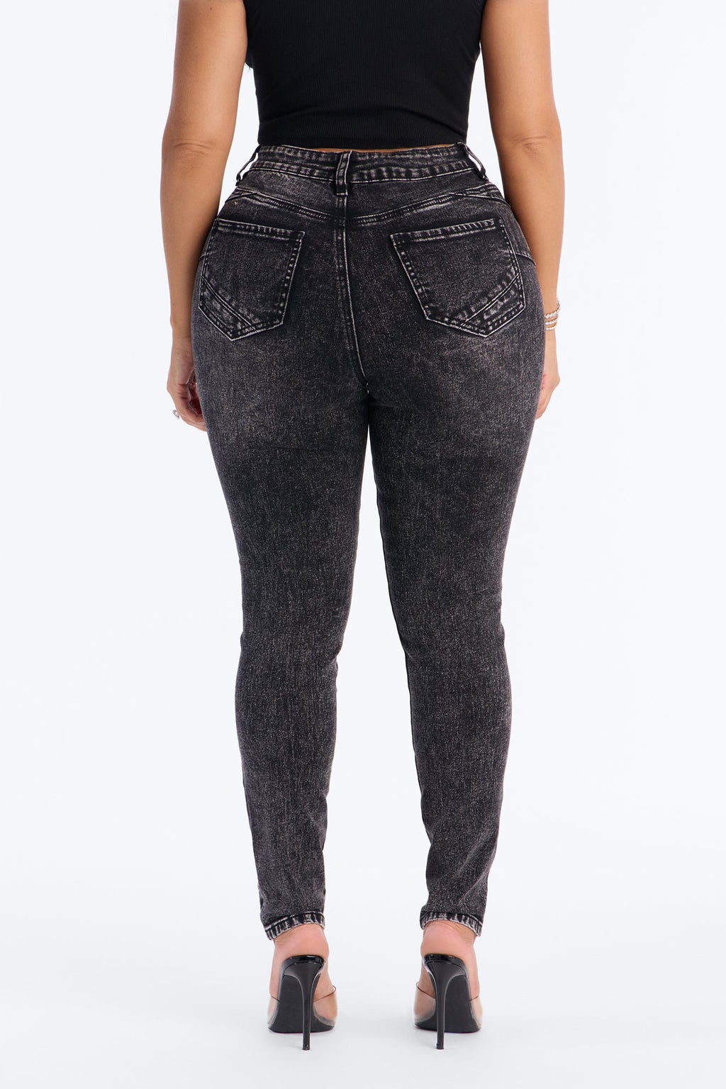 Tall San Diego Sculpting High Rise Stretch Skinny Jeans - Black