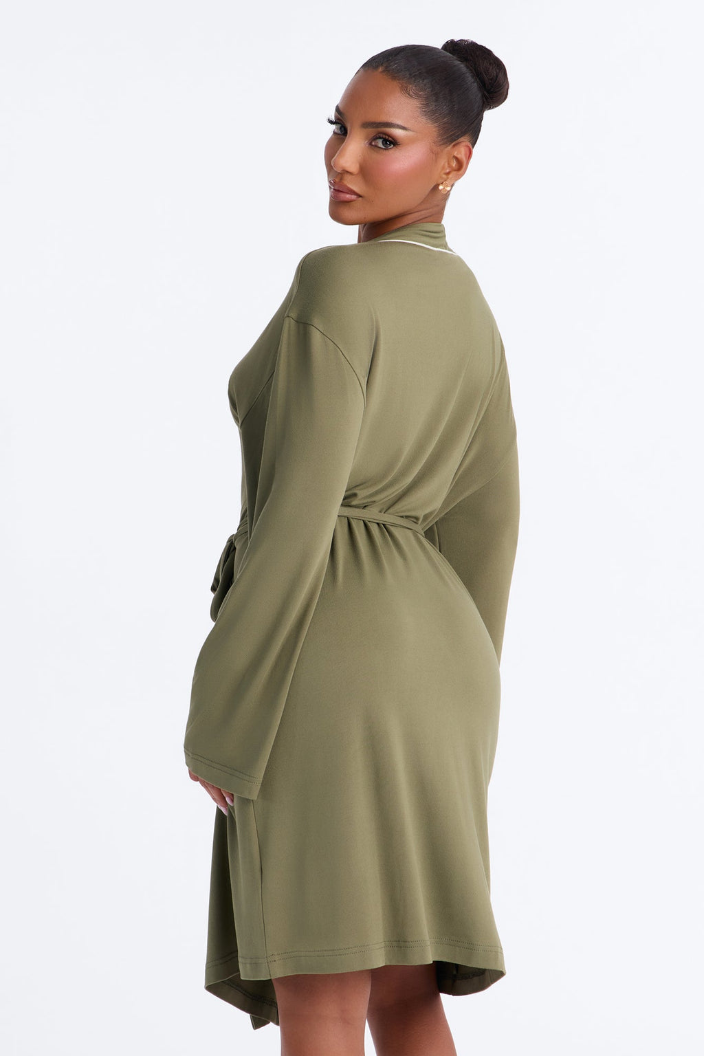 In the Morning PJ Robe - Olive