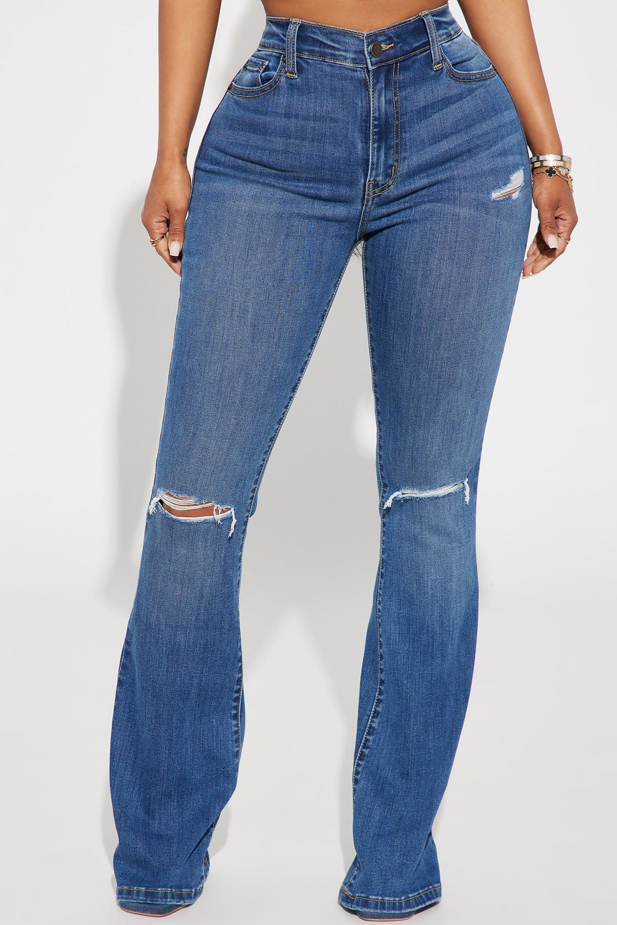 Tall Pleasure Seeker Soft Stretch Flare Jeans - Dark Wash