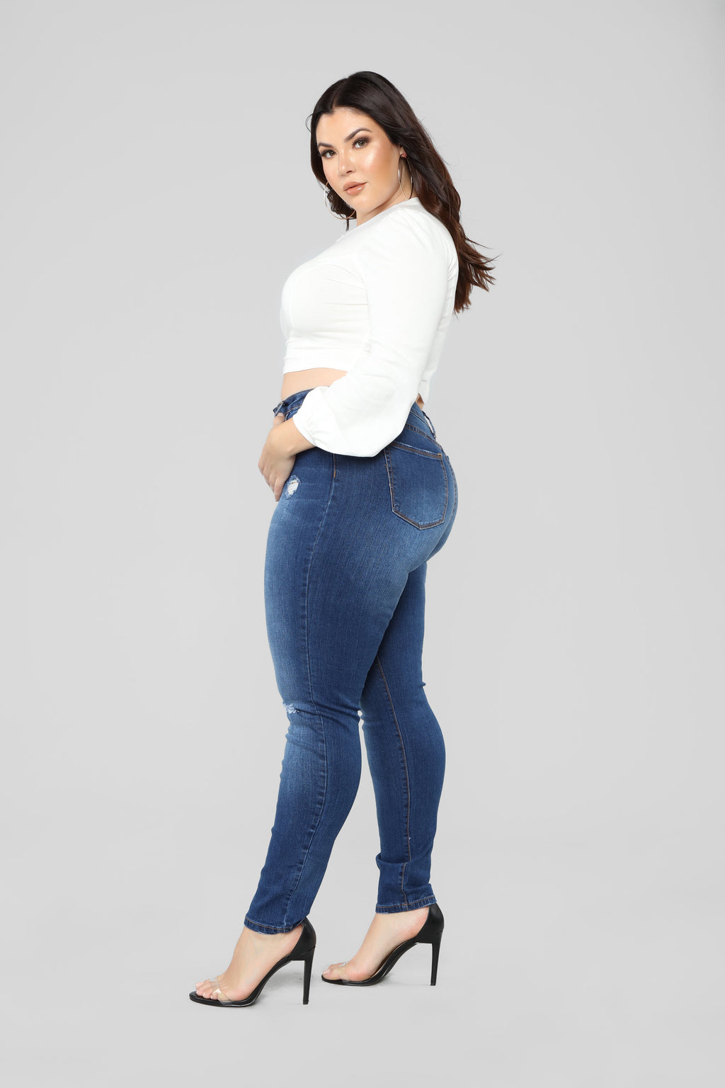 Hannah High Rise Jeans - Dark Denim