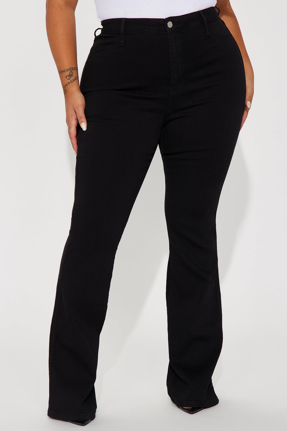 Deep In My Soul Flare Jeans - Black