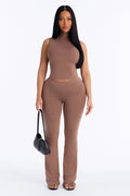 Candice Premium Modal Pant Set - Sand