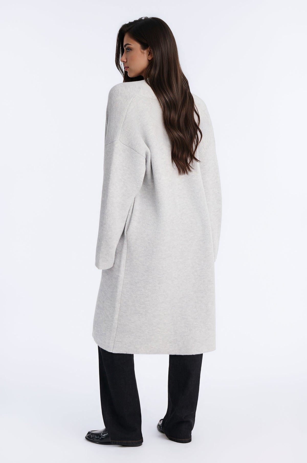 Made For You Long Cardigan - Heather Grey