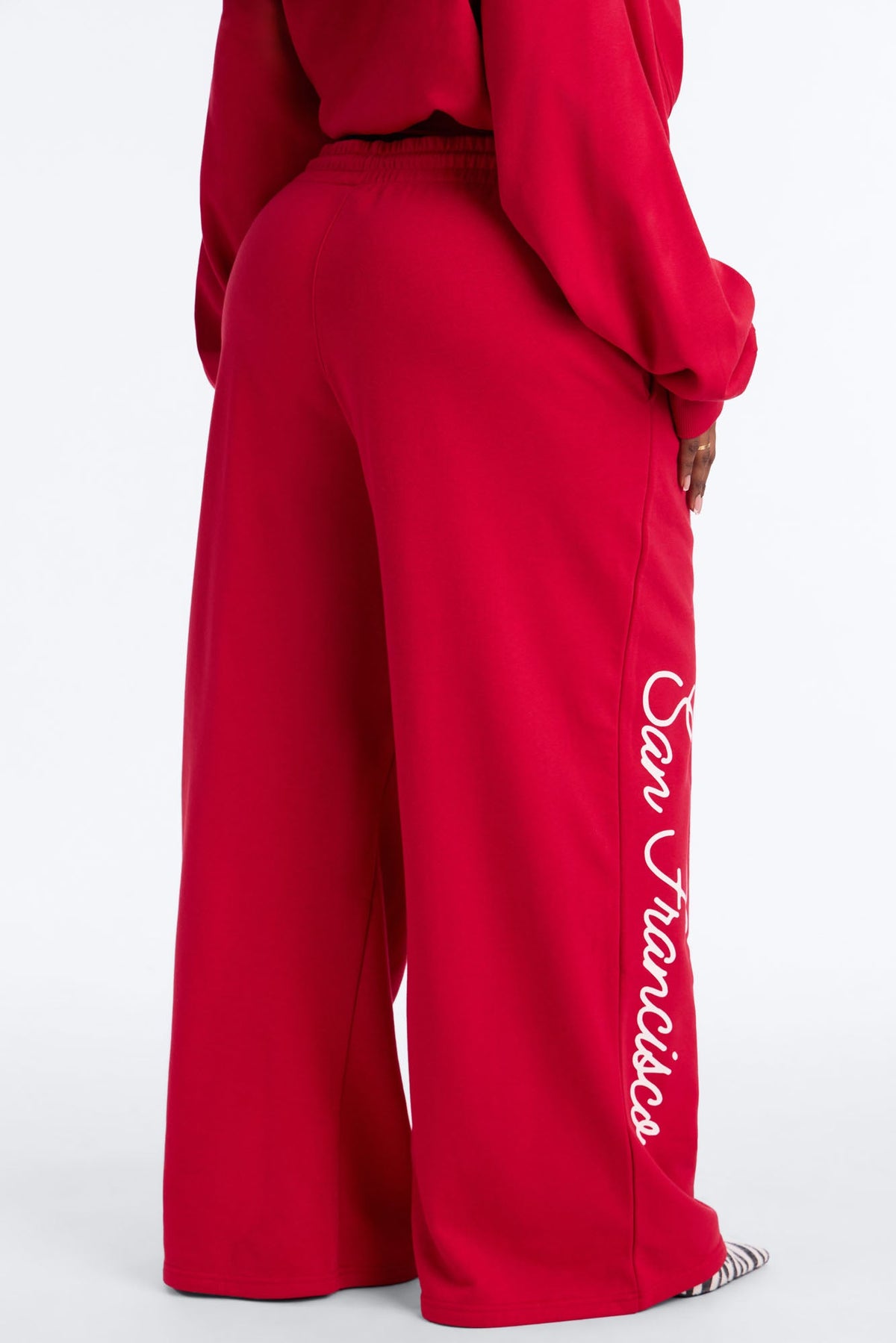 NFL 49er's Wide Leg Sweatpant - Red