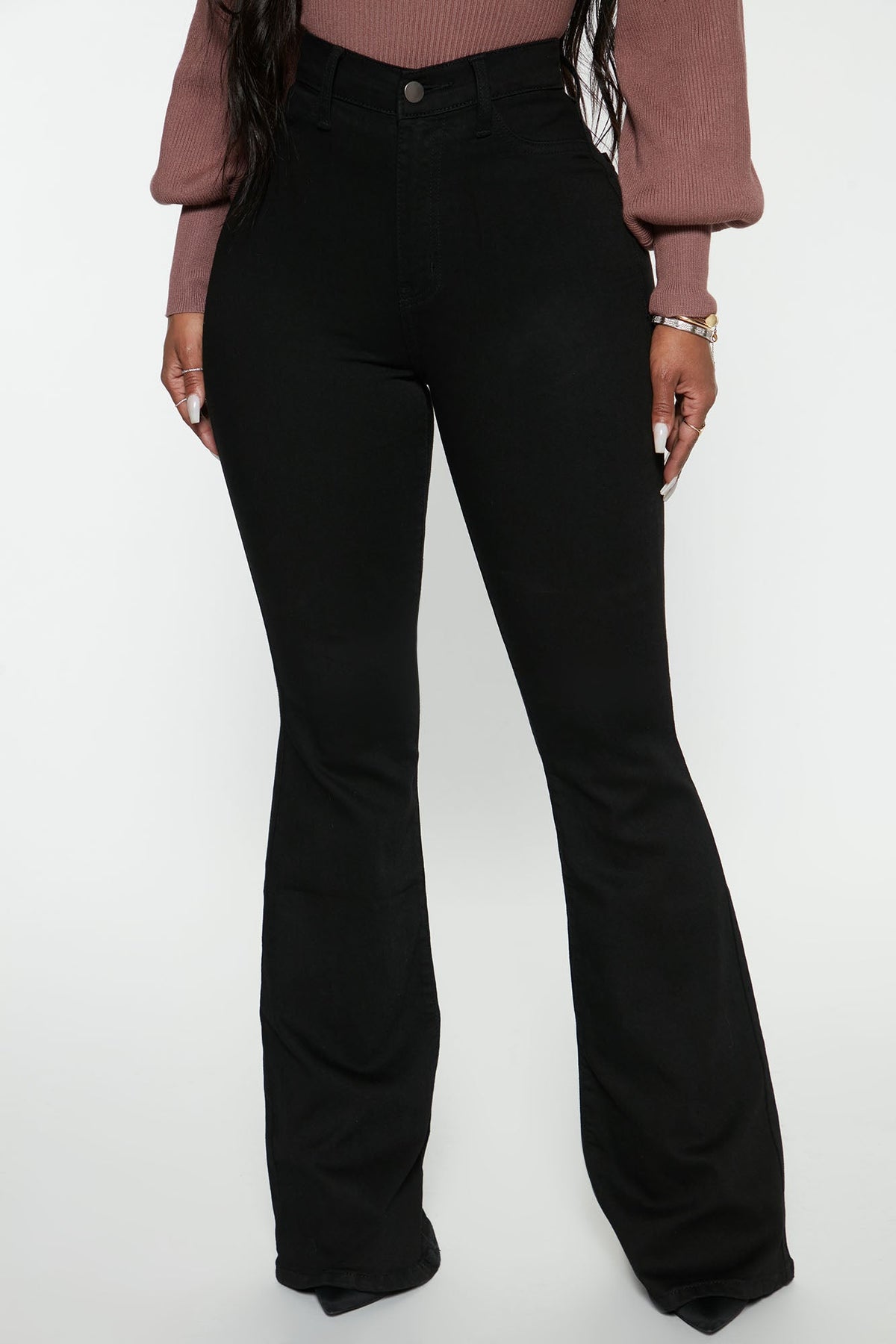 Deep In My Soul Flare Jeans - Black
