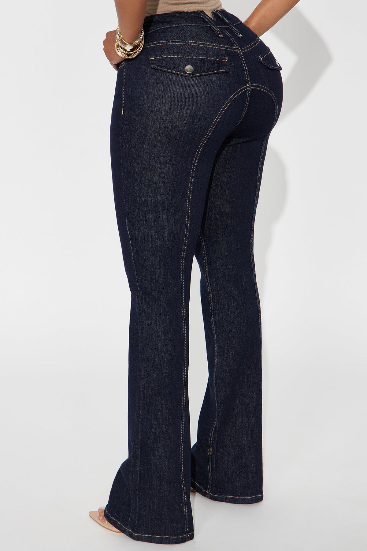 Turn Back Time Flare Jeans - Dark Wash