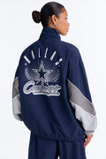 NFL Cowboys Windbreaker Zip Up Jacket - Navy
