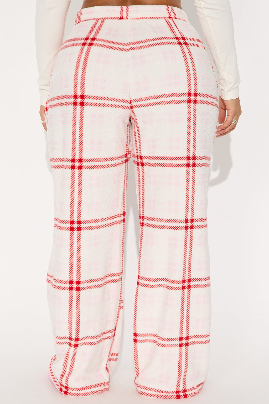 Cozy Cuddles Plush PJ Pants - White/combo