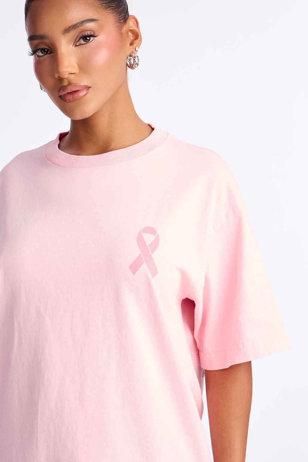 In October We Wear Pink Tee - Pink