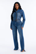 Worth The Wait Stretch Straight Leg Jeans - Dark Wash