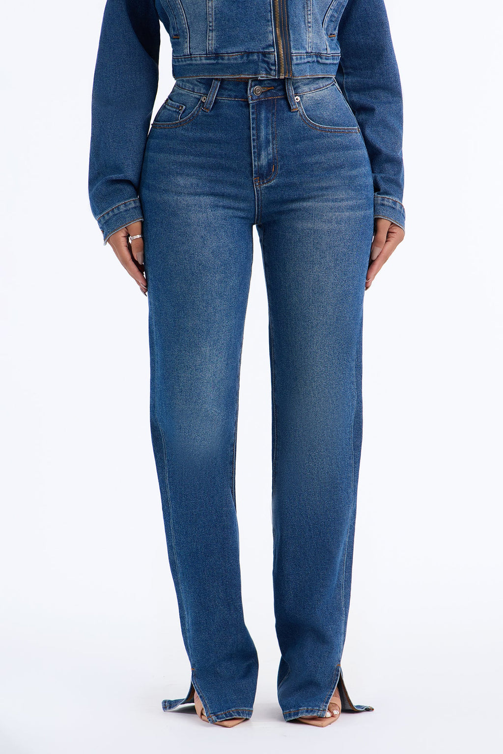 Worth The Wait Stretch Straight Leg Jeans - Dark Wash