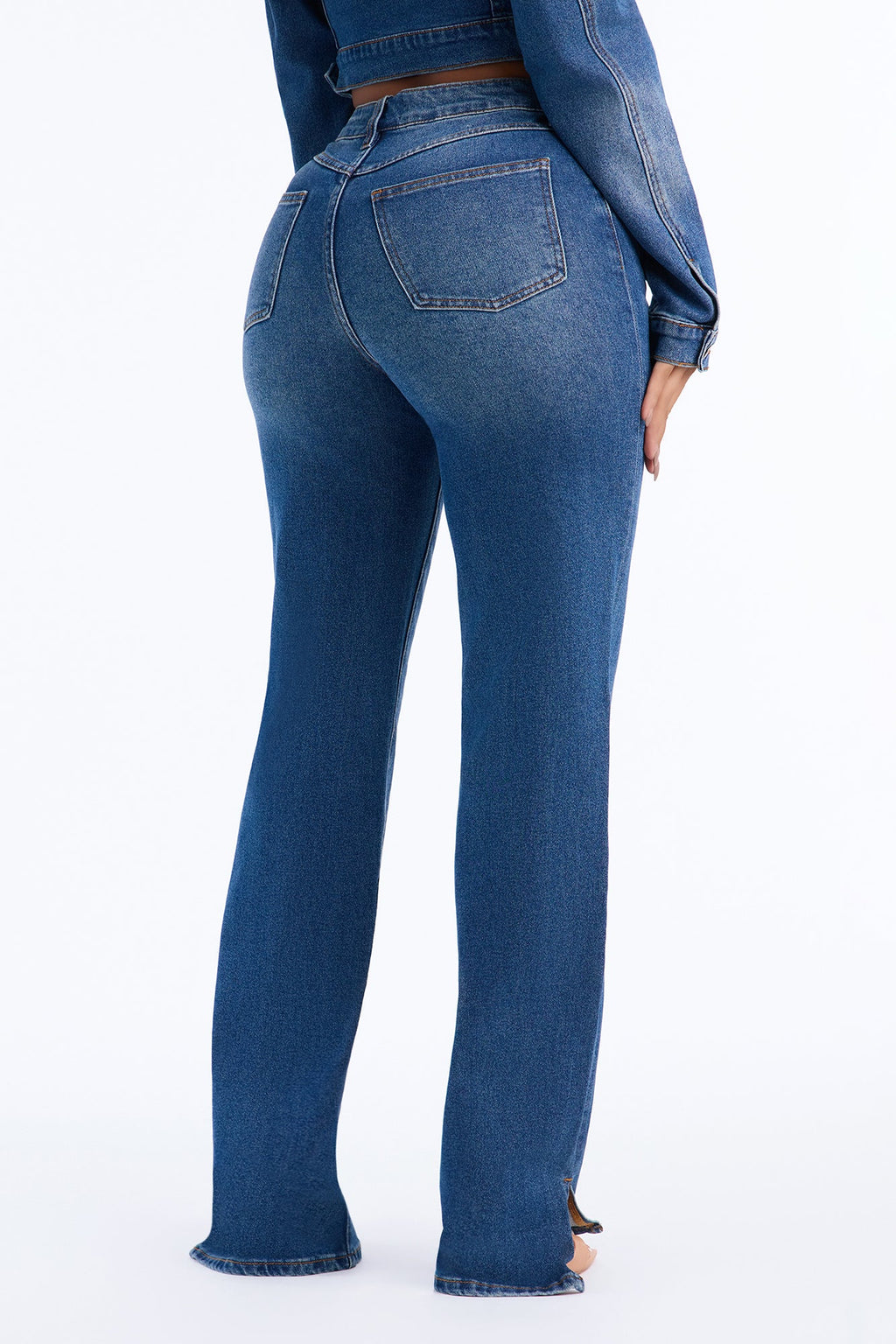 Worth The Wait Stretch Straight Leg Jeans - Dark Wash