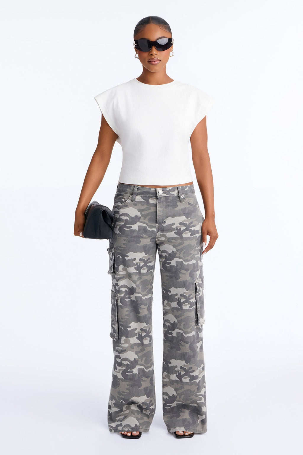 Undercover Camo Stretch Cargo Jeans - Charcoal/combo