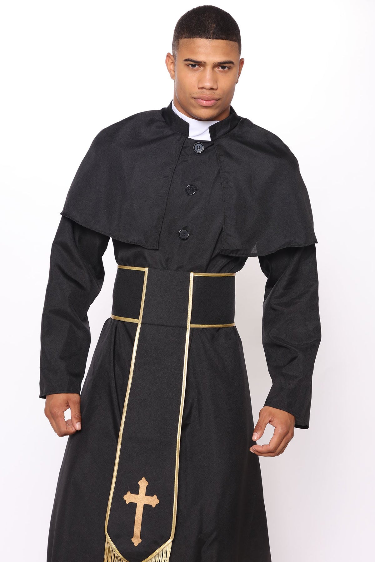 Priest 2 Piece Costume Set - Black