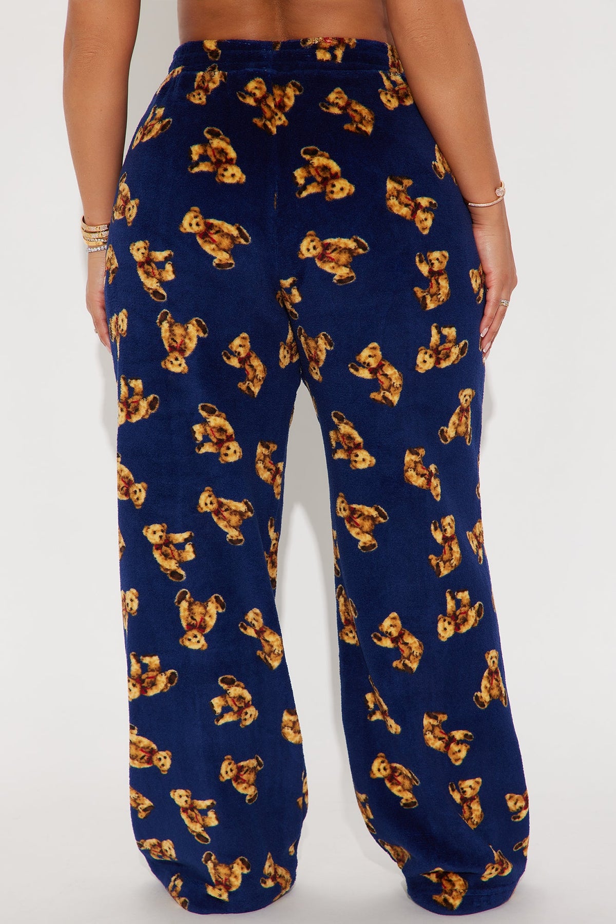 Teddy Cuddles Plush PJ Pant - Navy