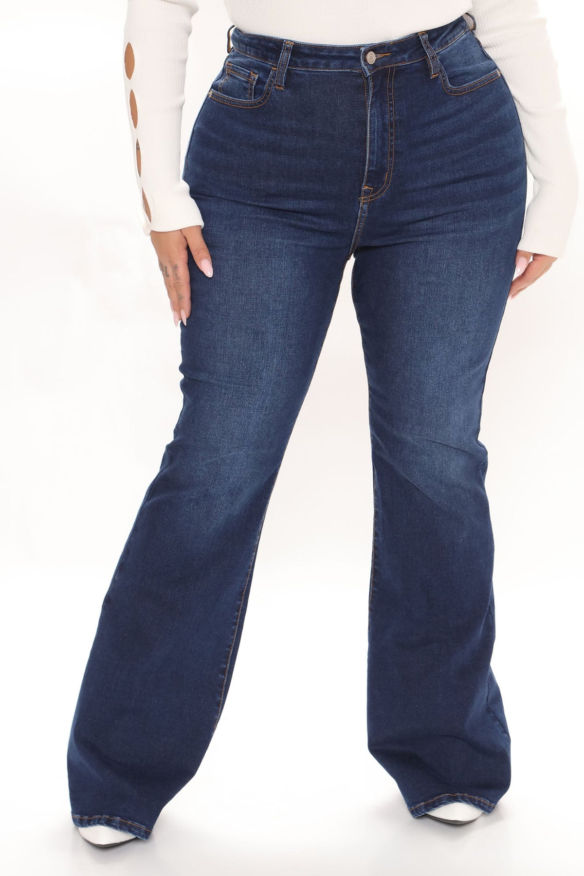 Affair Of The Flare Stretch Jeans - Dark Wash
