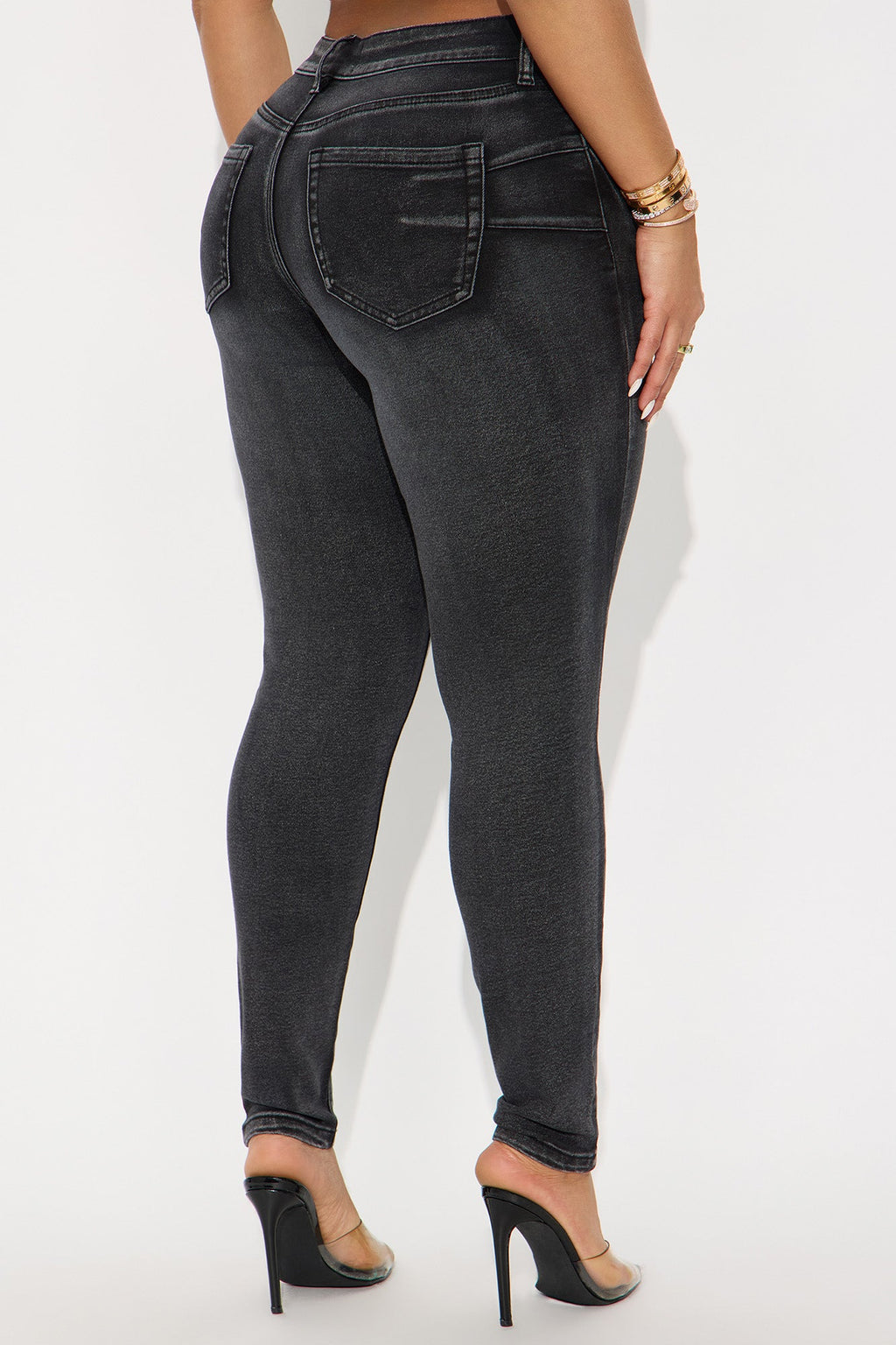 Tall She's An Icon Curvy Stretch Skinny Jeans - Black Wash