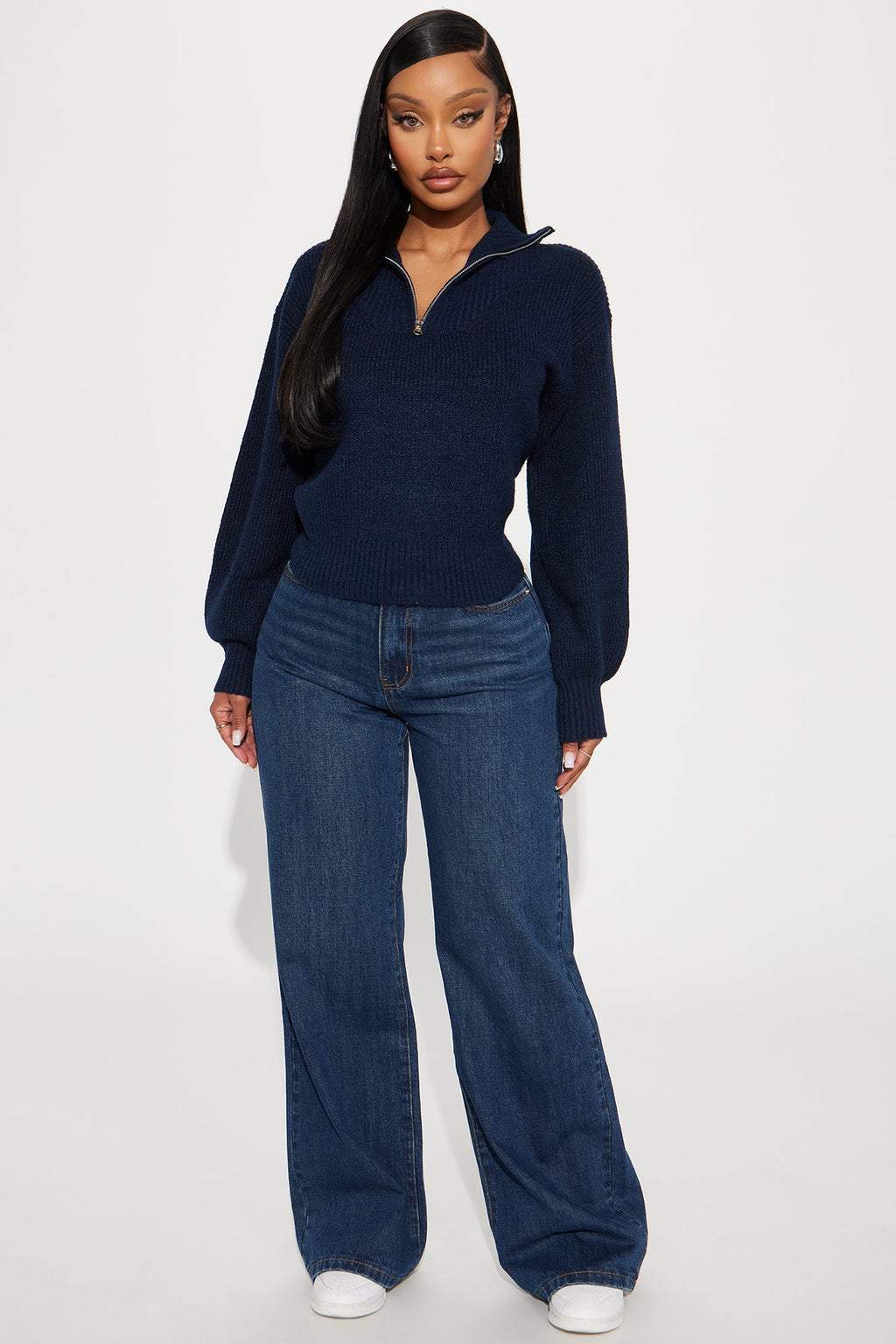 Tell Me About It Sweater - Navy