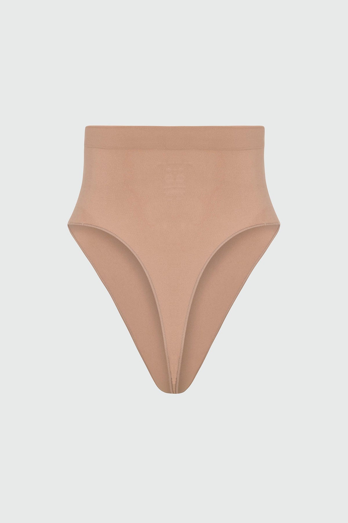 Nova Sculpt Seamless Strong Compression Mid Waist Thong - Nude