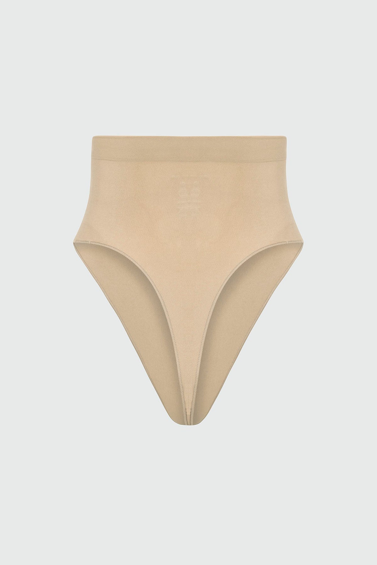 Nova Sculpt Seamless Strong Compression Mid Waist Thong - Sand